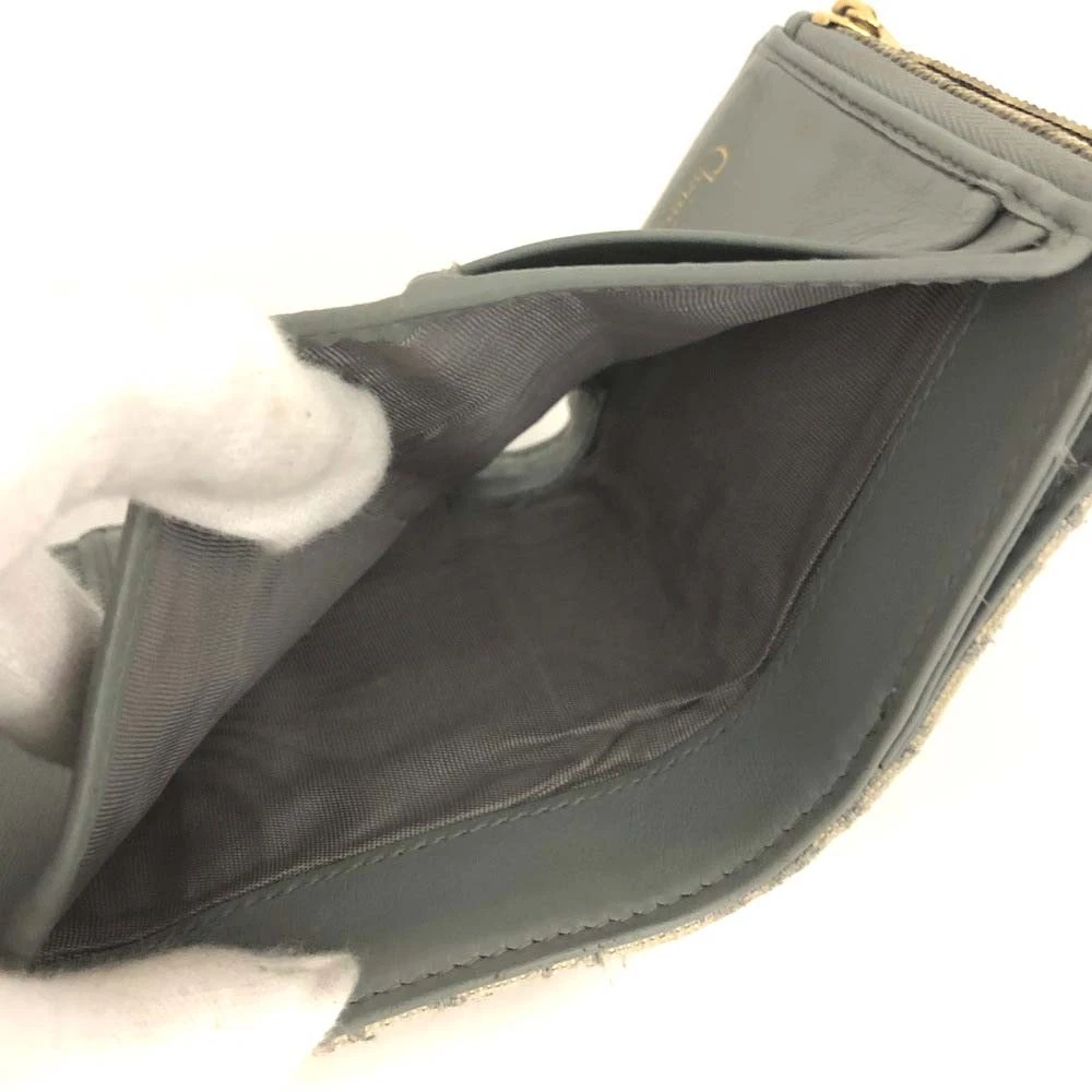 Christian Dior Saddle Oblique Trotter Canvas Trifold Wallet/3CH1160