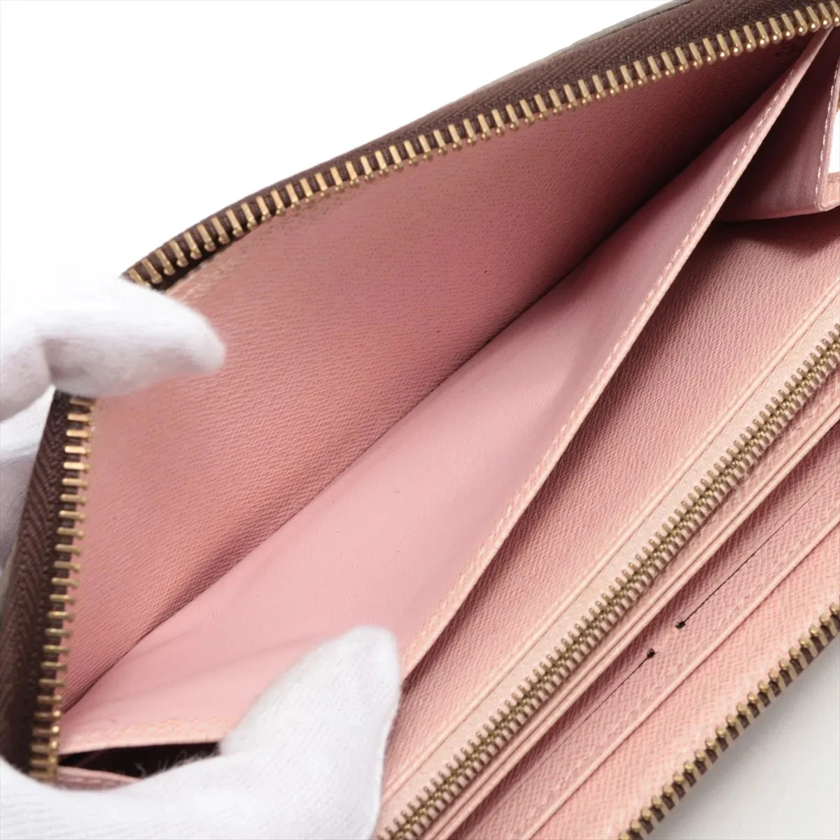 $915 Louis Vuitton Monogram Zippy Wallet Rose Ballerine CA0176
