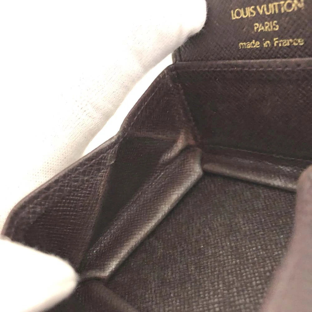 Louis Vuitton Taiga Porte Mannaie Boite Leather Coin Purse Wallet MI0968