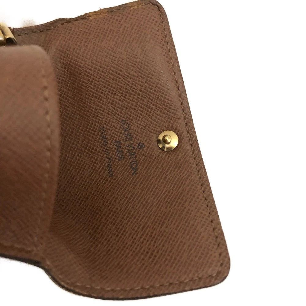 Louis Vuitton Monogram Multicles 4 Ring Key Case Brown FL0084
