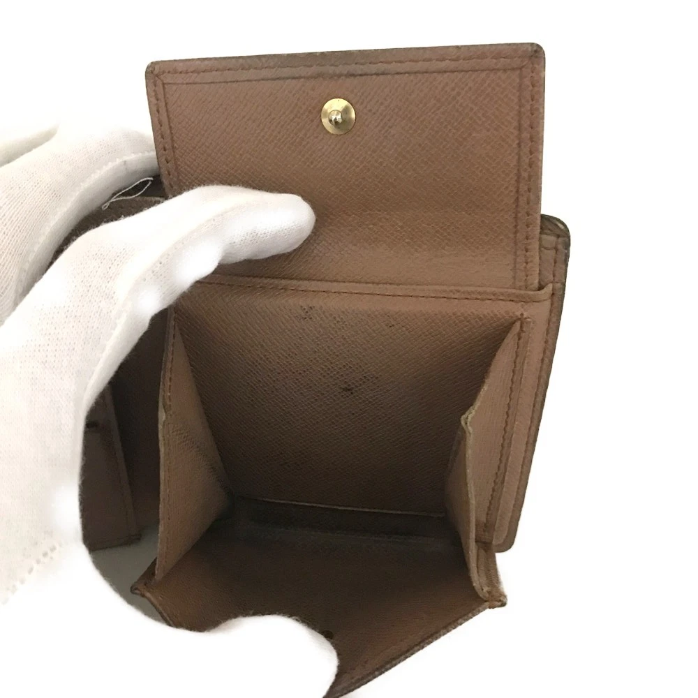 $585 1992 Louis Vuitton Monogram Portefeiulle Marco Bifold Wallet Brown CA1912