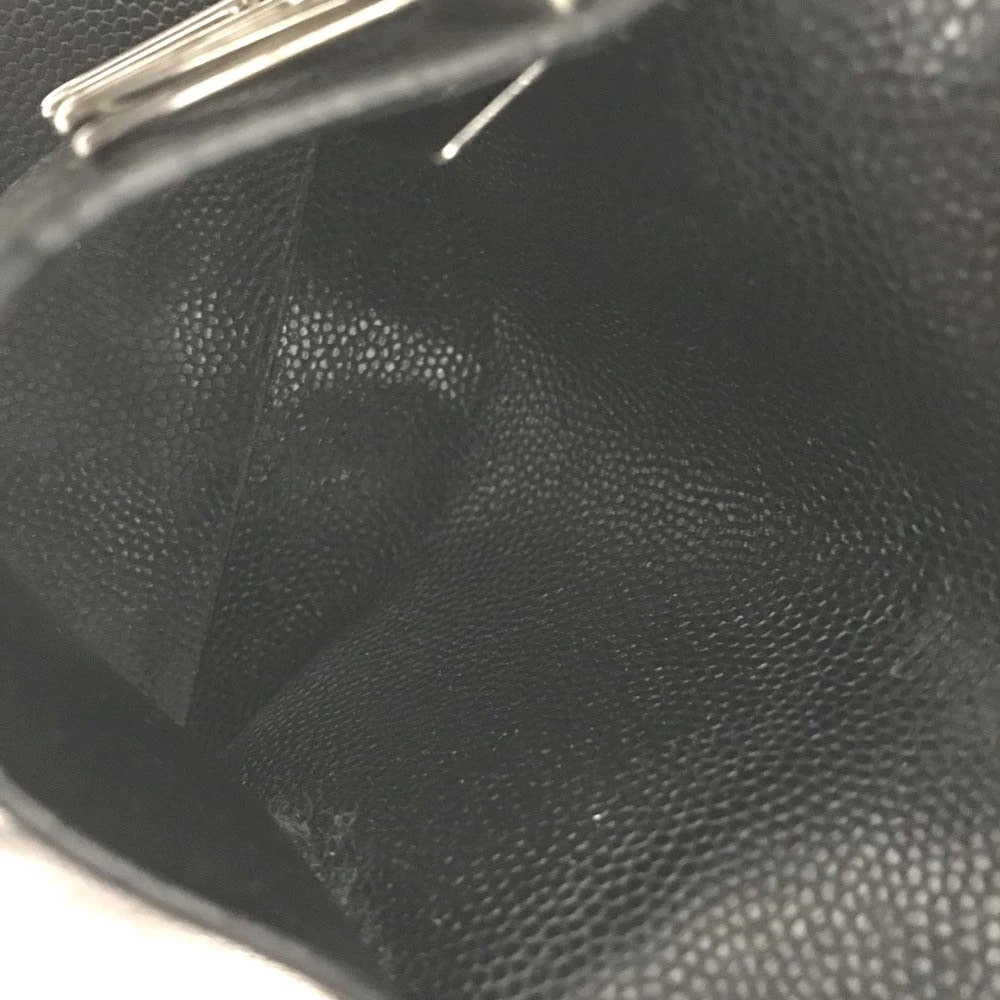 $420 Cartier Santos 6 Ring Key Case Black Leather