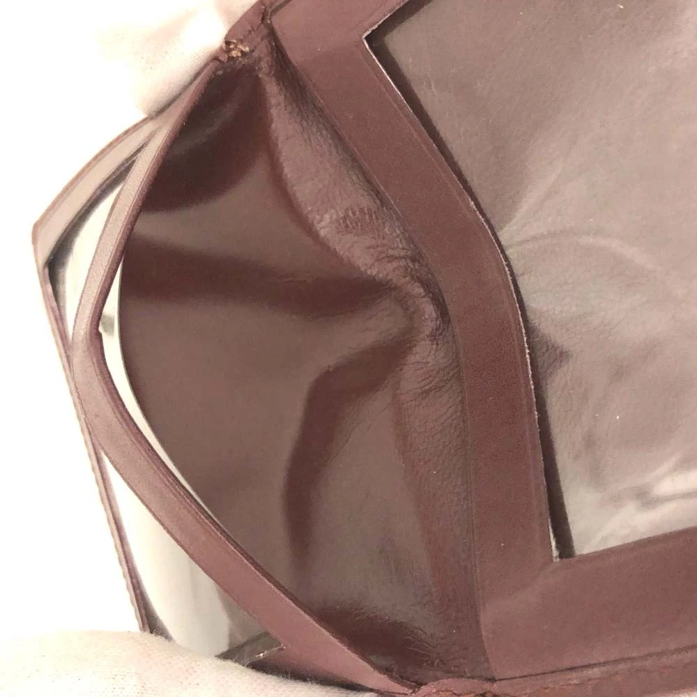 $390 Must de Cartier Leather Card Case Bordeaux