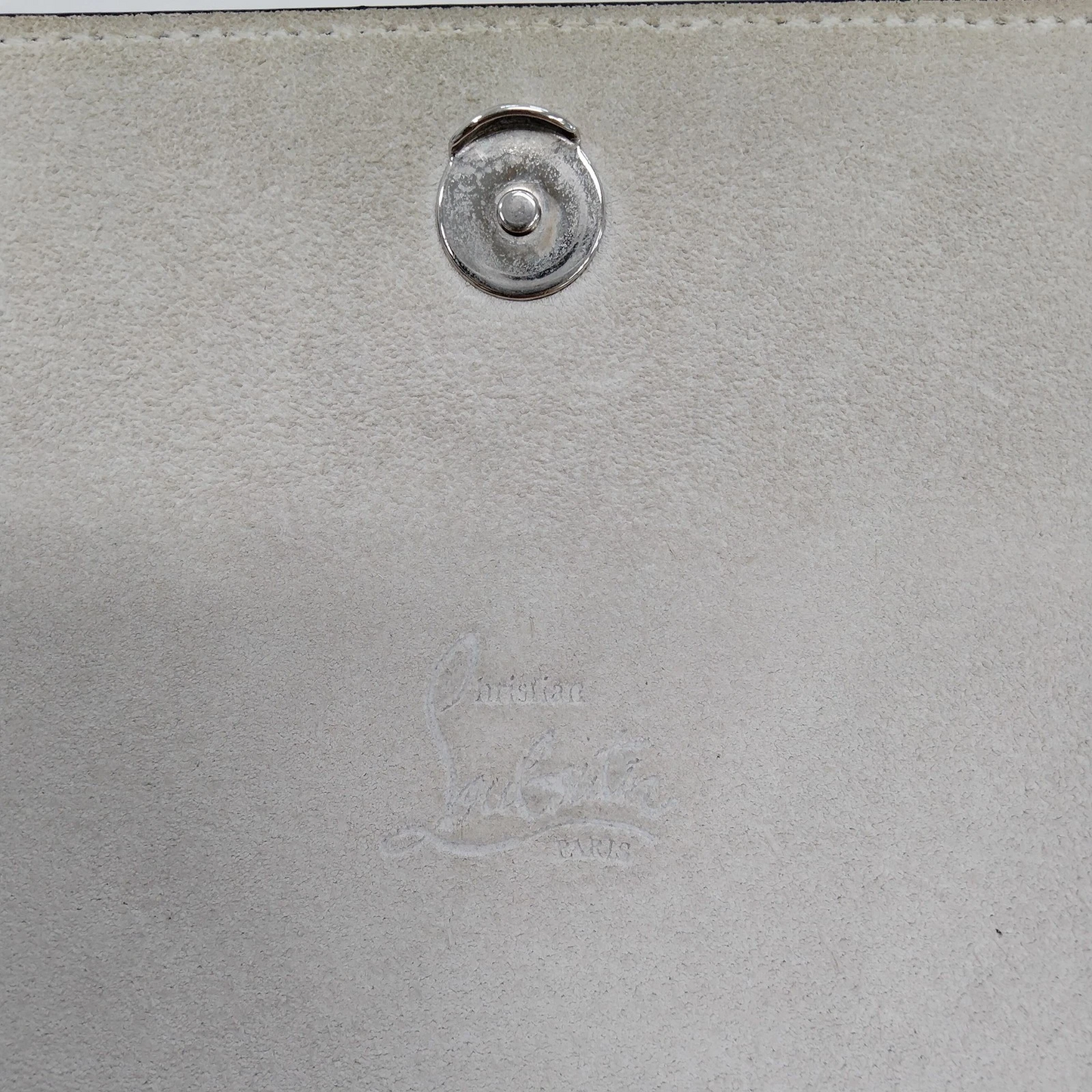 Christian Louboutin Shoulder Bag White Leather