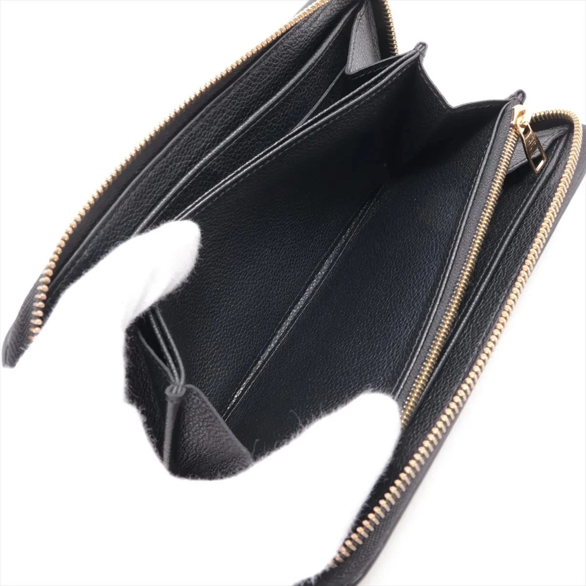 Louis Vuitton Empreinte Zippy Wallet M61864 Noir Zip Round Wallet