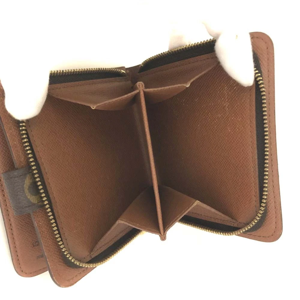 EGA Louis Vuitton Monogram Compact Zip Bifold Wallet Brown/3CH0350