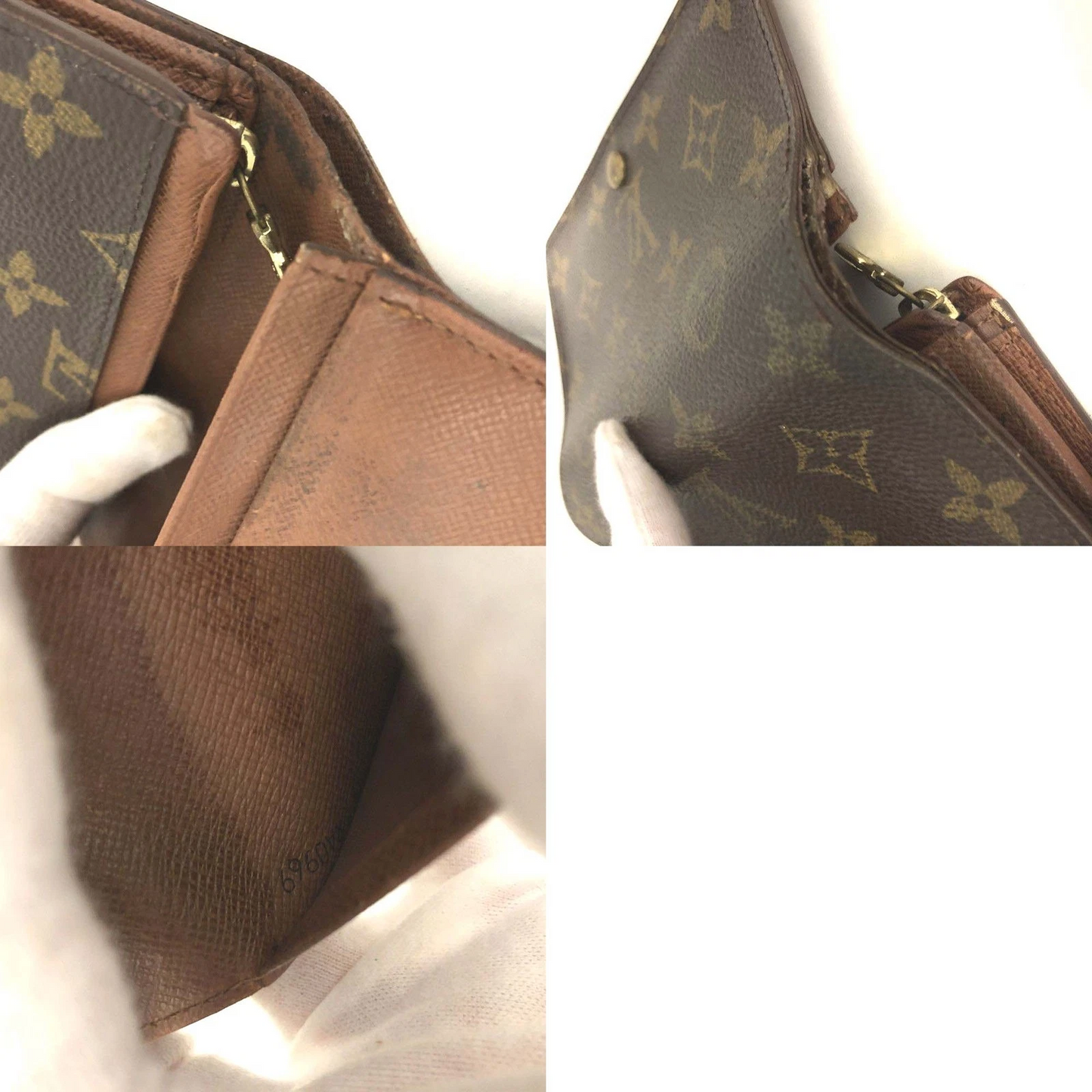 Louis Vuitton Monogram Porte Monnaie Billets Tresor Bifold Wallet RA0969