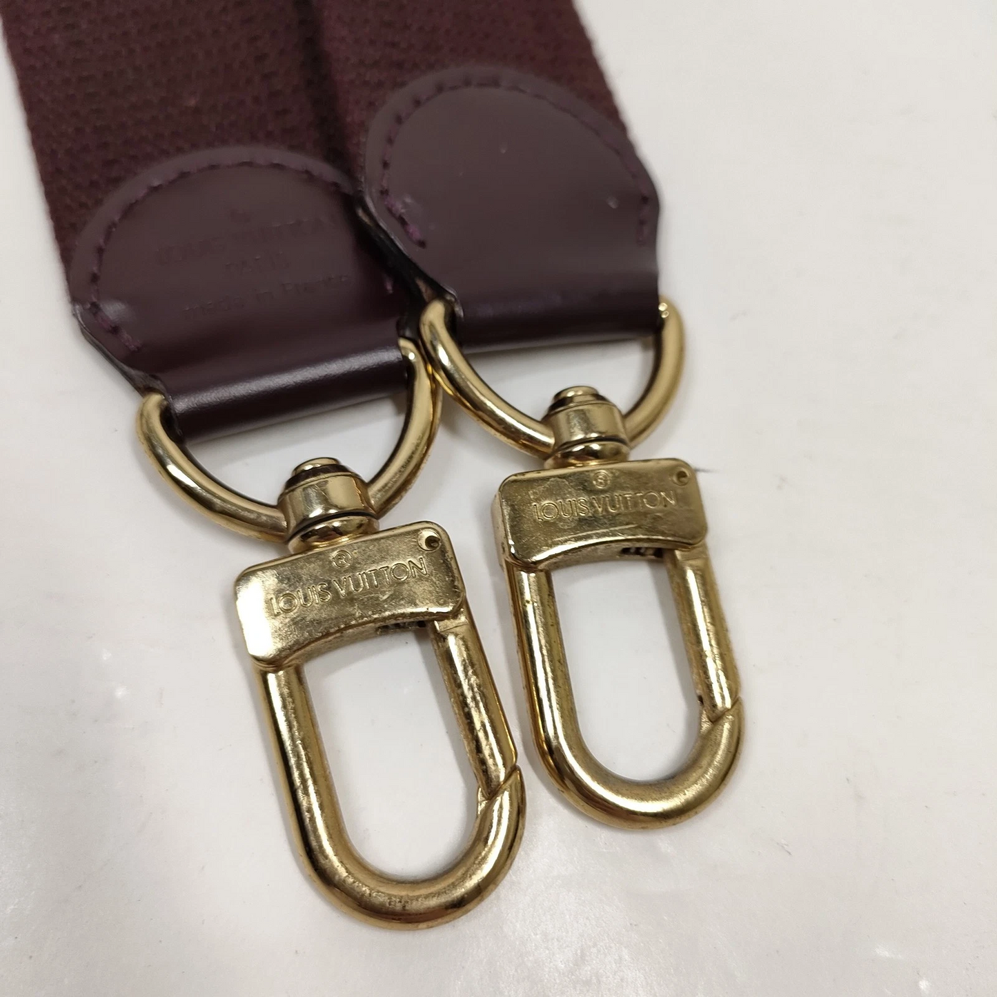$600 Louis Vuitton LV Shoulder Strap Bordeaux Fabric