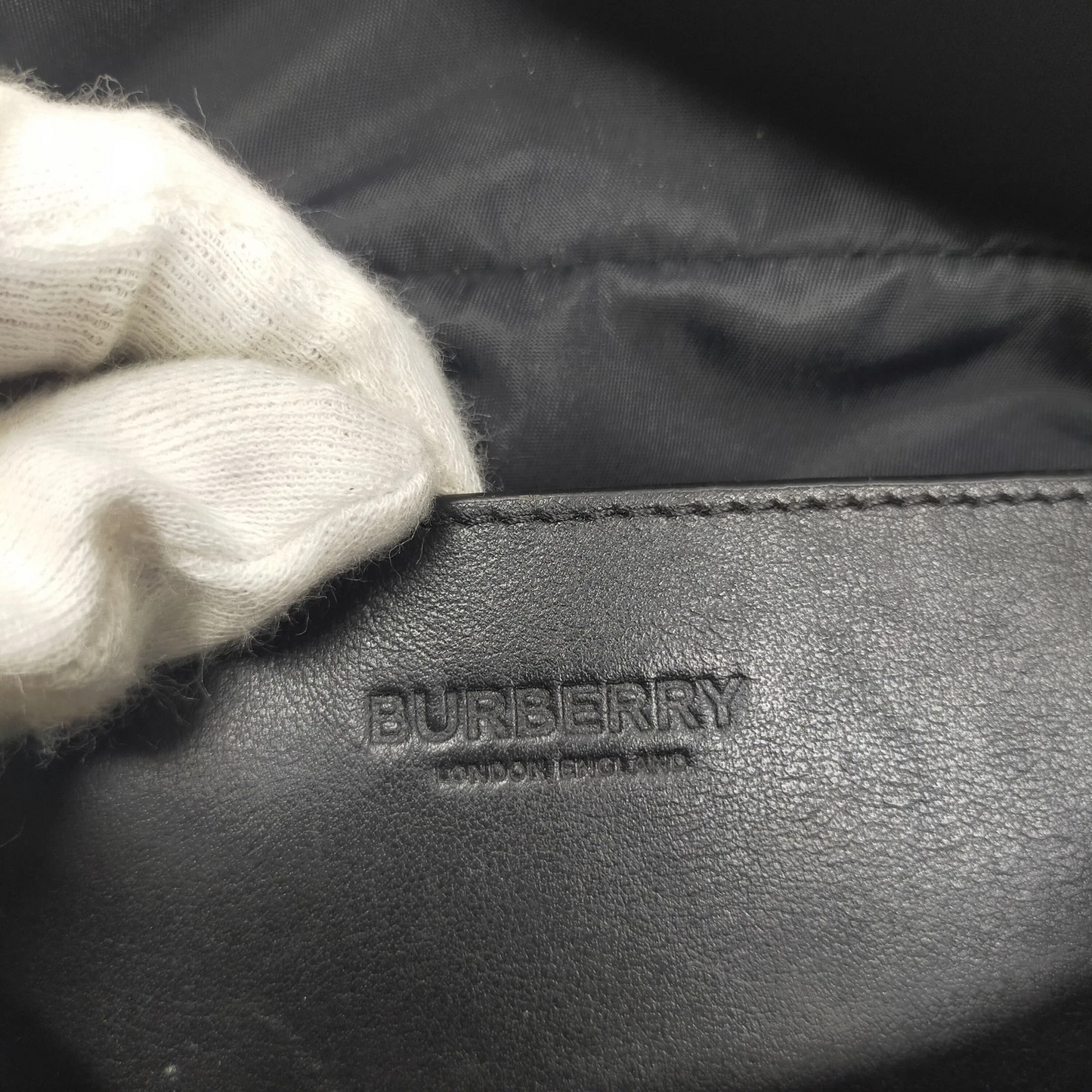 Burberry Waist Pouch Brown Canvas