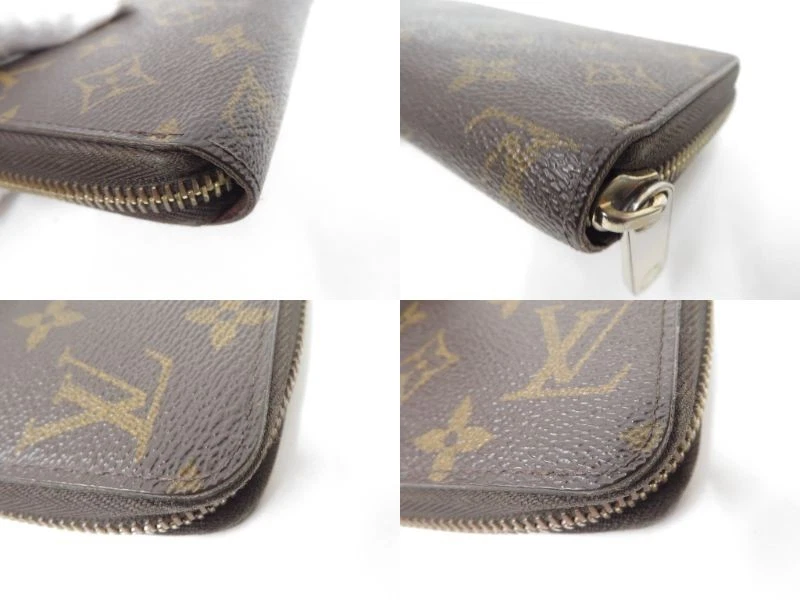 $915 2016 LOUIS VUITTON Monogram Zippy Wallet Fuchsia GI2116