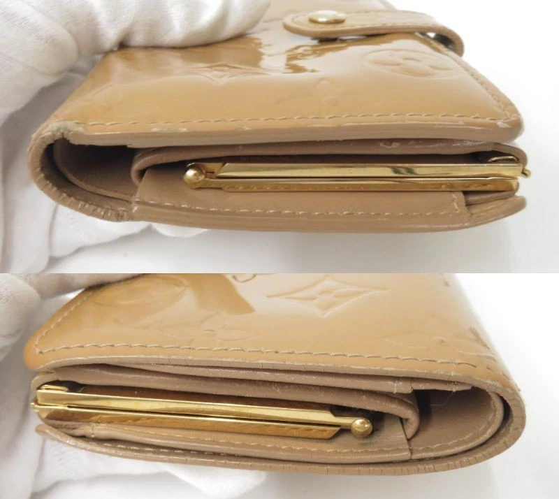 $650 2005 LOUIS VUITTON Monogram Vernis  Porte Monnaie Billets Viennois Wallet MI0025