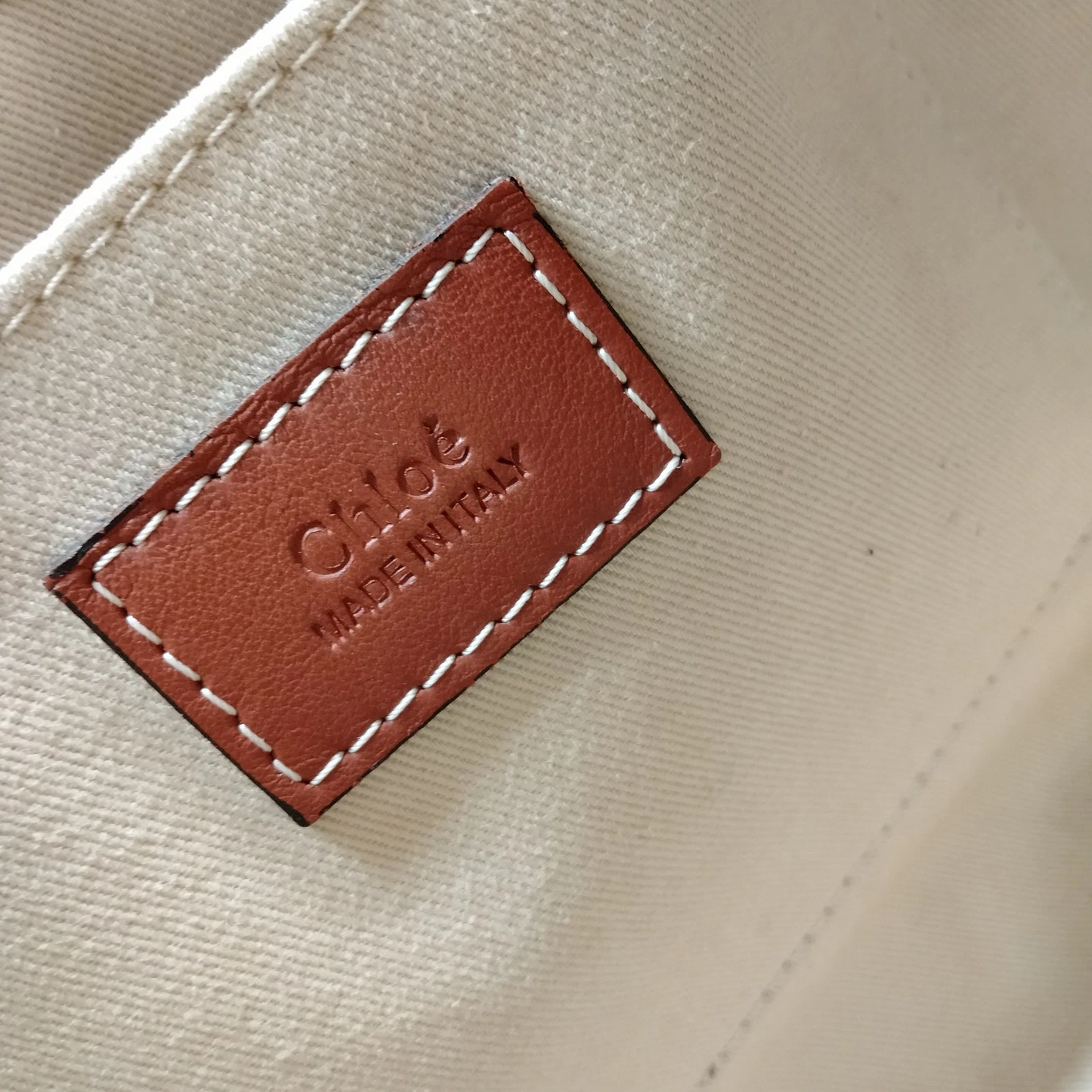 Chloe Tote Bag Brown Canvas
