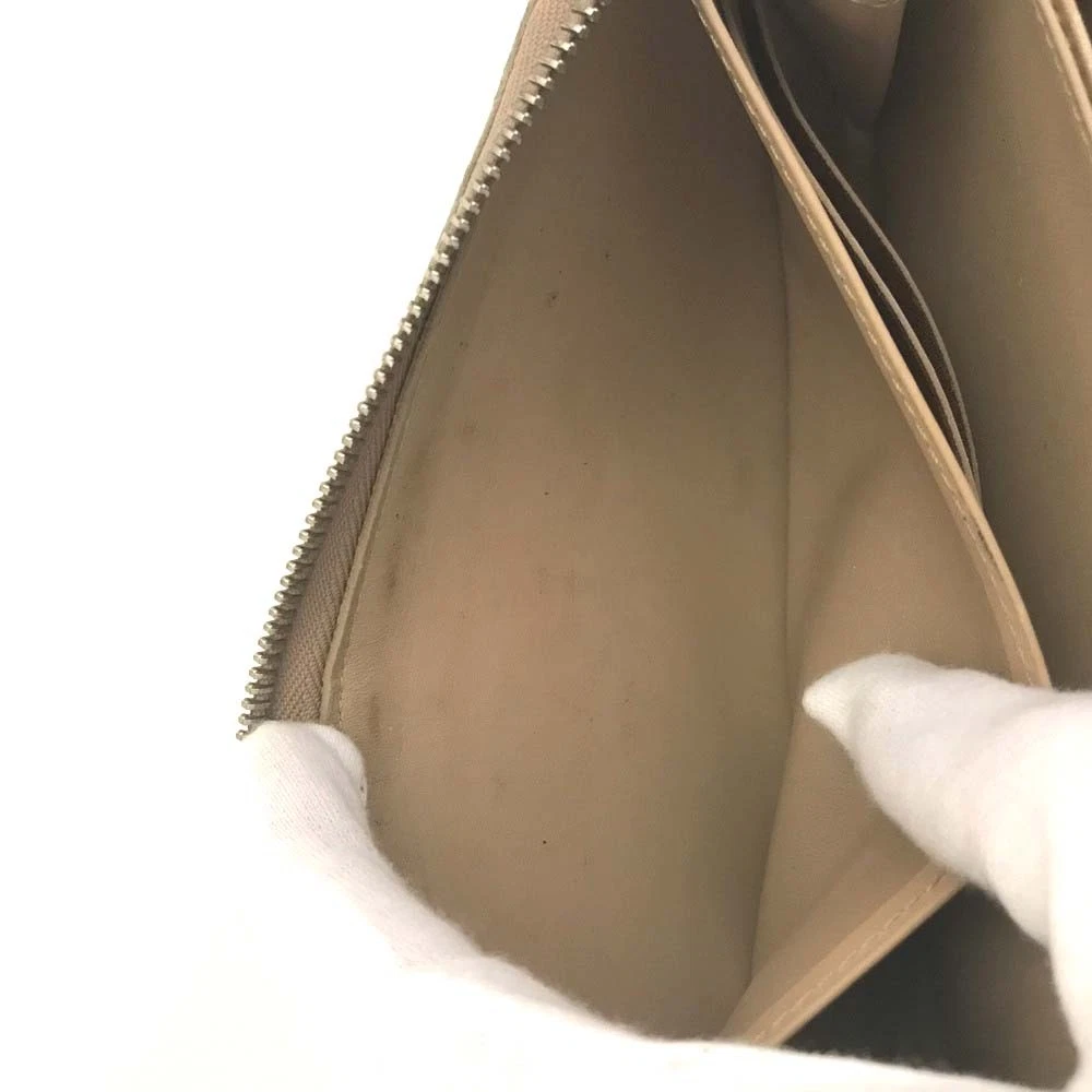 $1120 2006 Louis Vuitton Monogram Vernis Zippy Zip Around Long Wallet Noisette CA0066