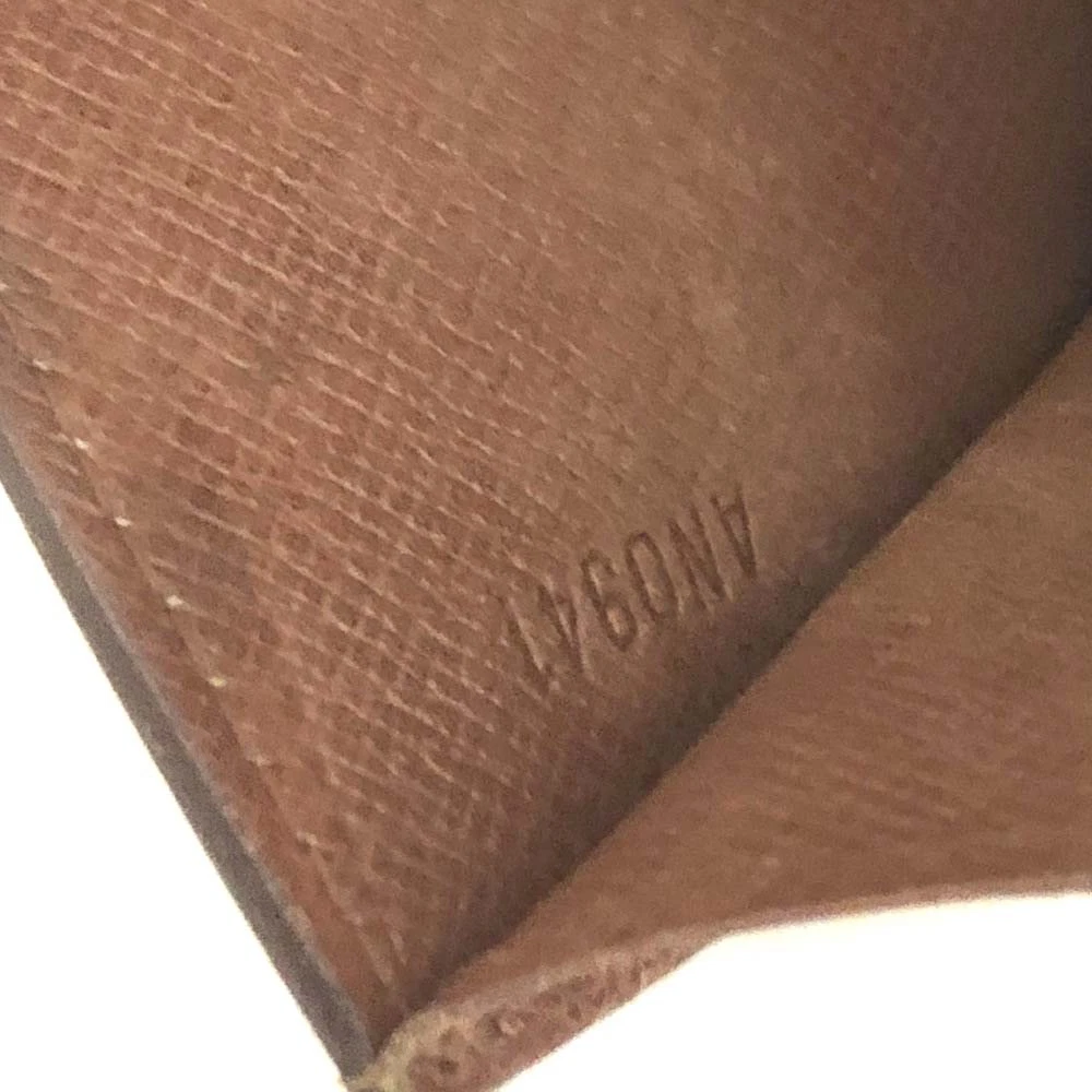 $725 1991 Louis Vuitton Monogram Portefeiulle Sarah Long Bifold Wallet Brown AN0941