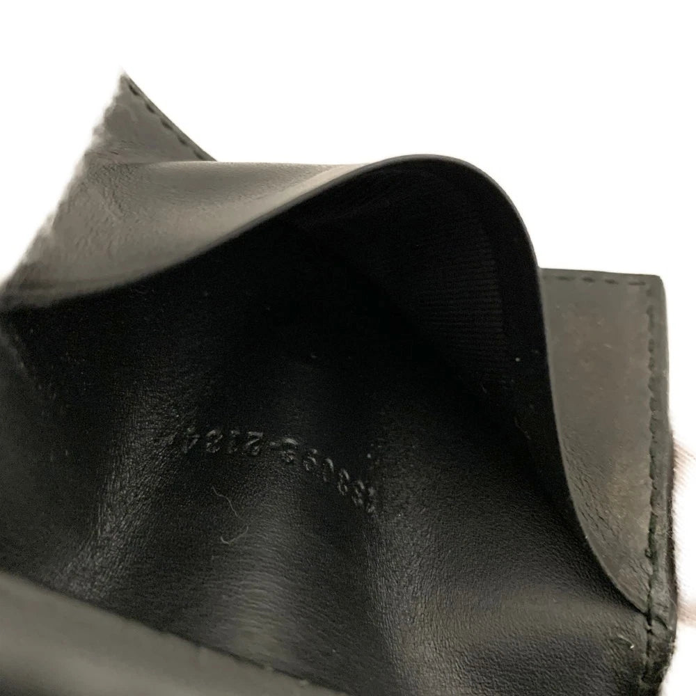 GUCCI Ssima GG Logo Leather 6 Rings Key Case Black