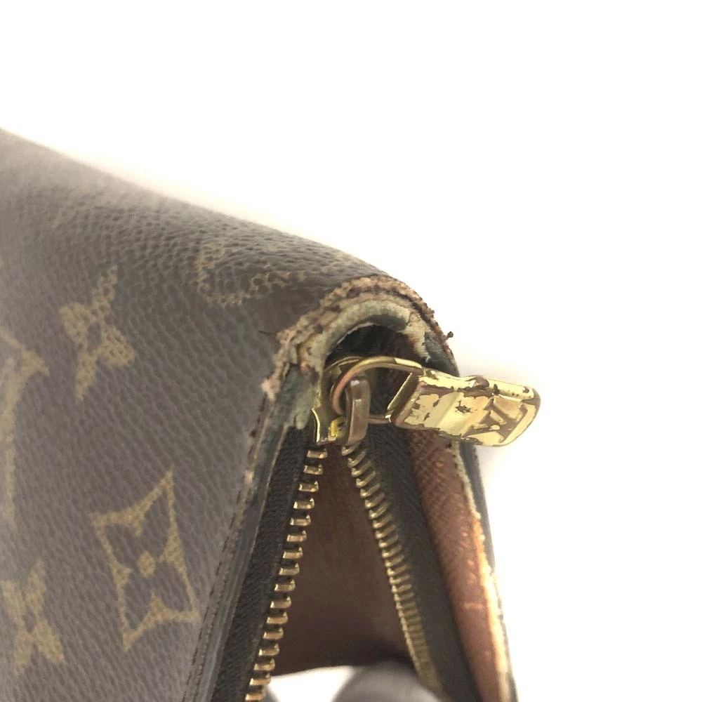 EGA Louis Vuitton Monogram Porte Monnaie Zippy Long Wallet Brown/3CH0321