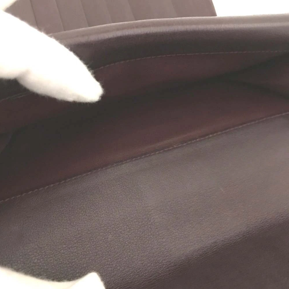 $850 Cartier Trinity Patent Leather Long Trifold Wallet Bordeaux