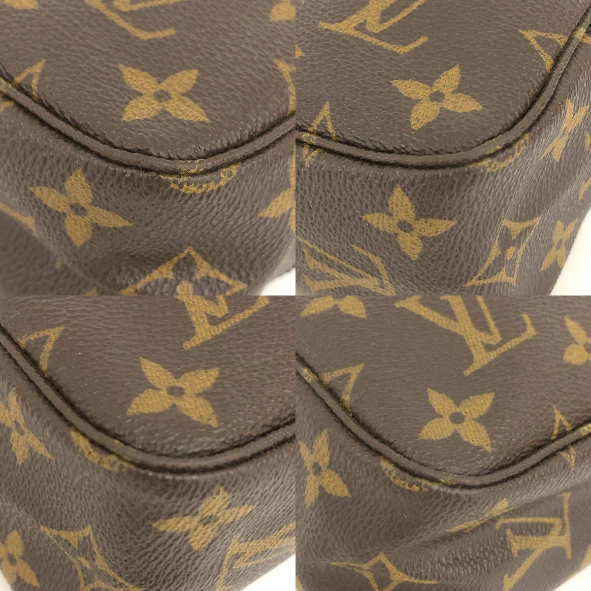 $340 1988 Louis Vuitton Monogram Trousse Toilette 23 Cosmetics Pouch (883TH)