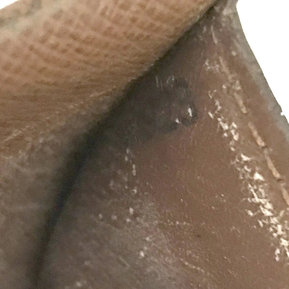 Louis Vuitton Monogram Porte Monnaie Plat Coin Purse Wallet MI1928