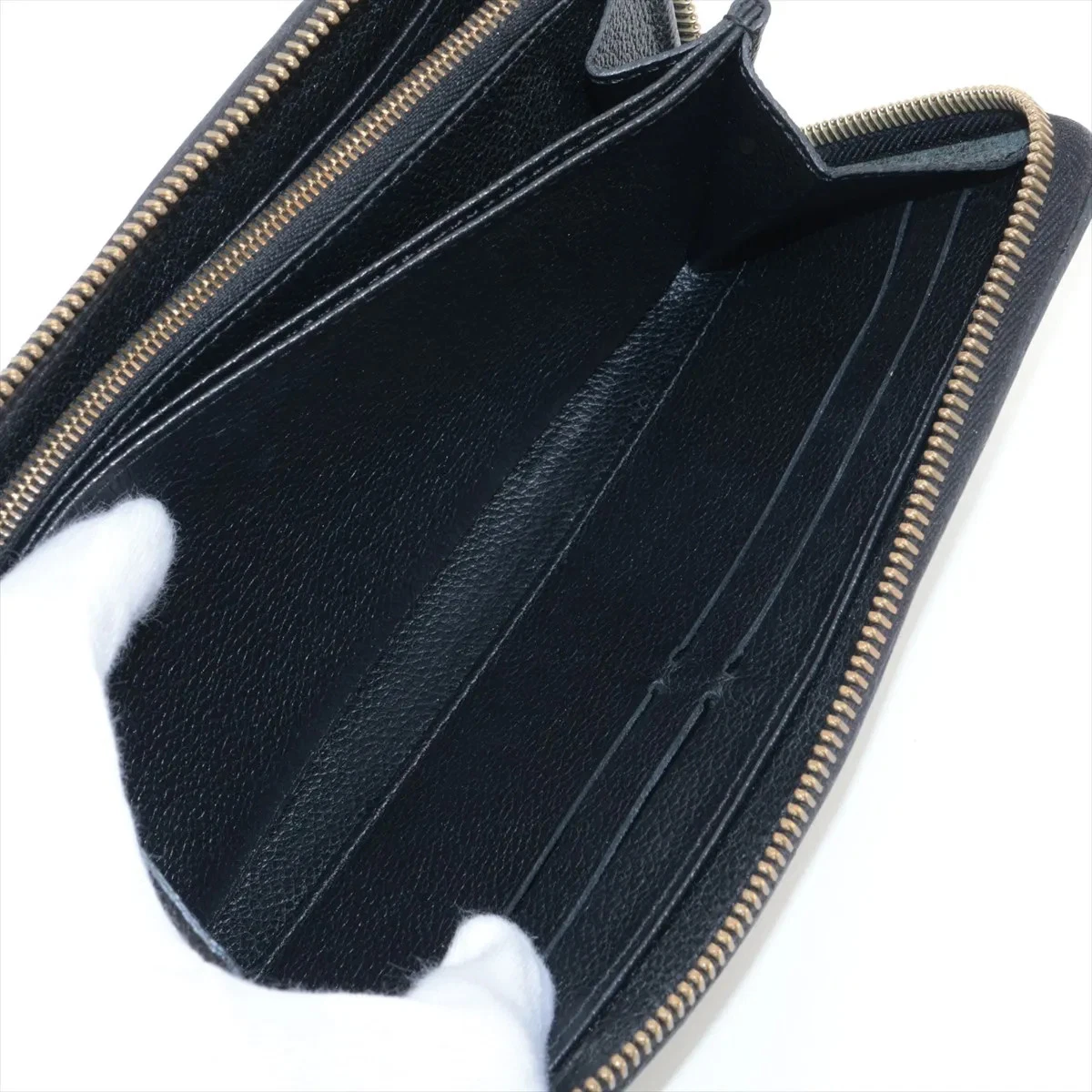 Louis Vuitton Empreinte Zippy Wallet M61864 Noir Zip Round Wallet