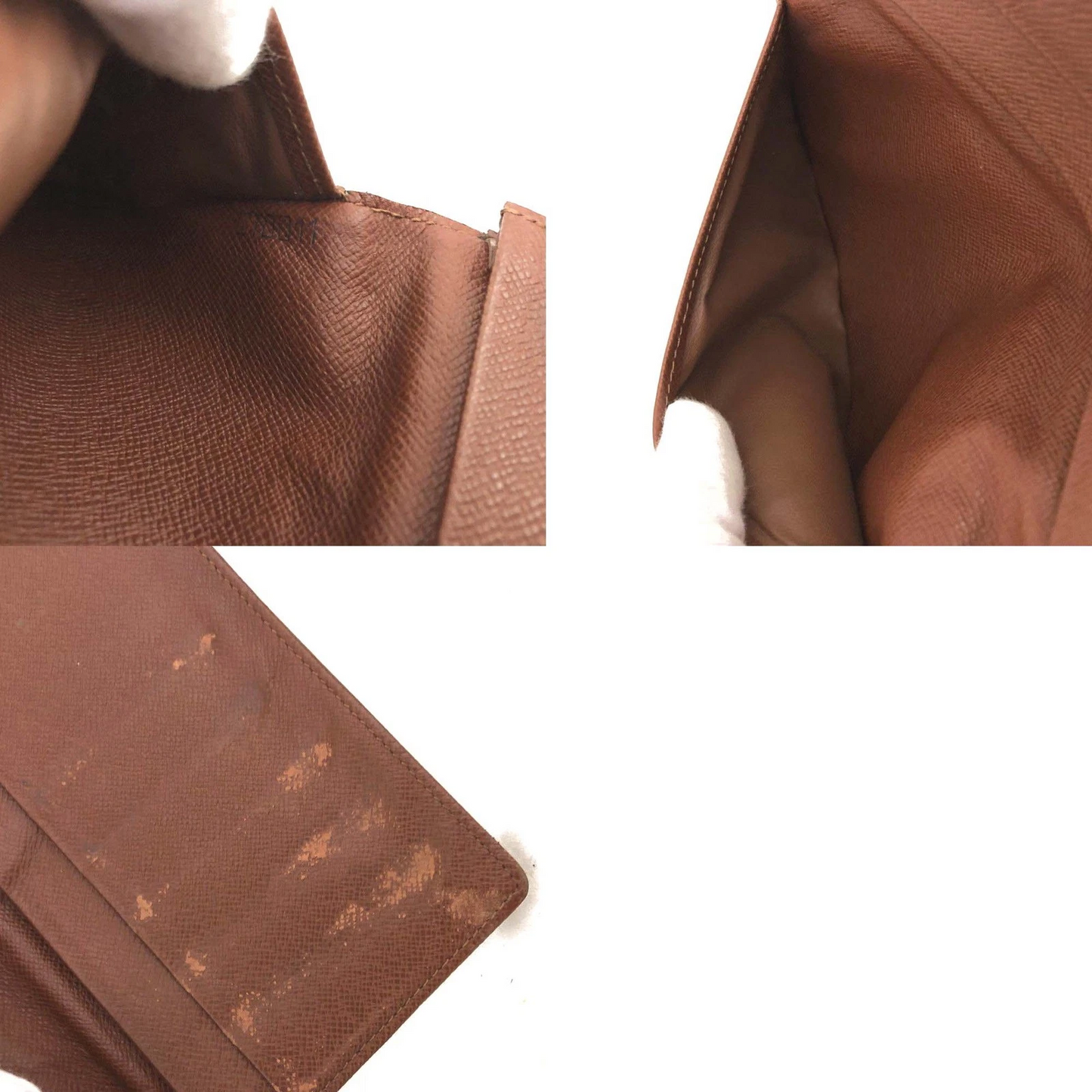 $630 2001 Louis Vuitton Monogram Porte Cartes Credit Yen Bifold Long Wallet CT0011
