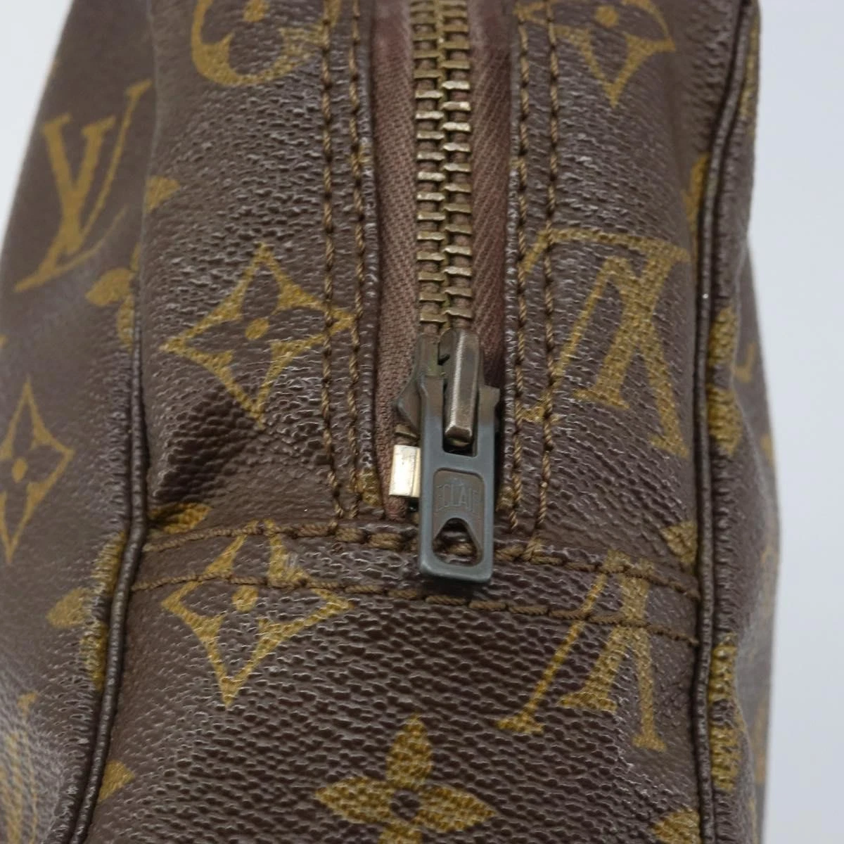 $600 LOUIS VUITTON Monogram Trousse Toilette 28 Clutch Bag VINTAGE