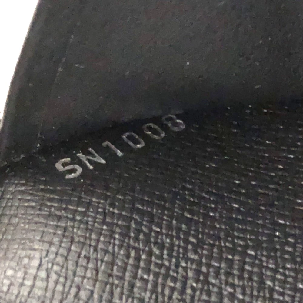 $1040 2008 Louis Vuitton Epi Zippy Zip Around Organizer Long Wallet Black SN1008
