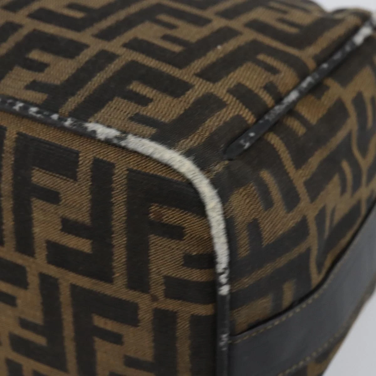 $980 2004 Fendi Zucca Canvas Vanity Hand Bag 2305-8BR465-019