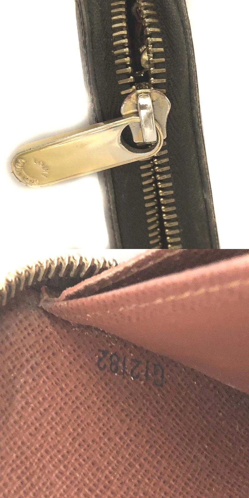 EGA Louis Vuitton Monogram Zippy Zip Around Long Wallet Purse Brown/3CH0320