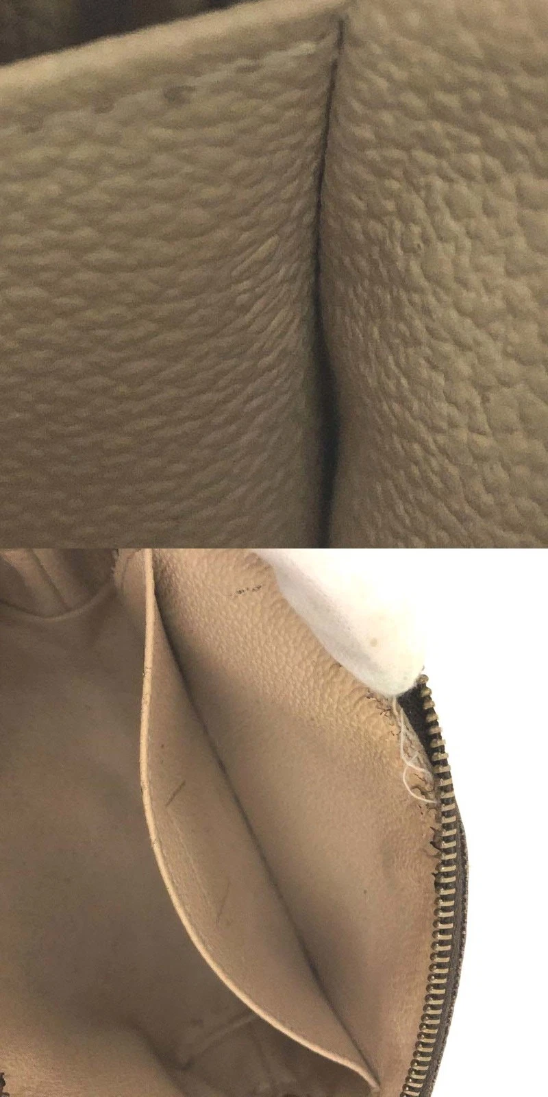 $600 2003 Louis Vuitton Monogram Pochette Cosmetics Pouch Brown CA0093