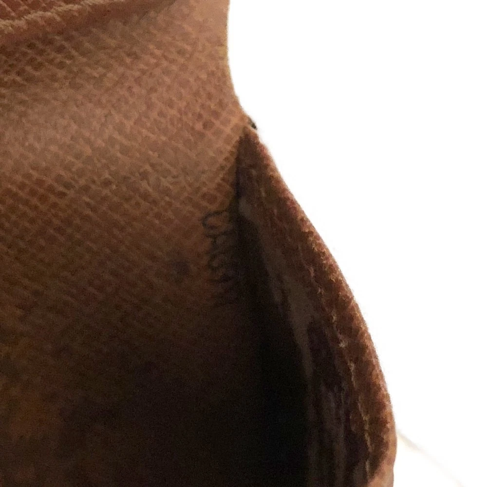 $515 1997 Louis Vuitton Monogram Portefeiulle Marco Bifold Wallet Brown CA0917
