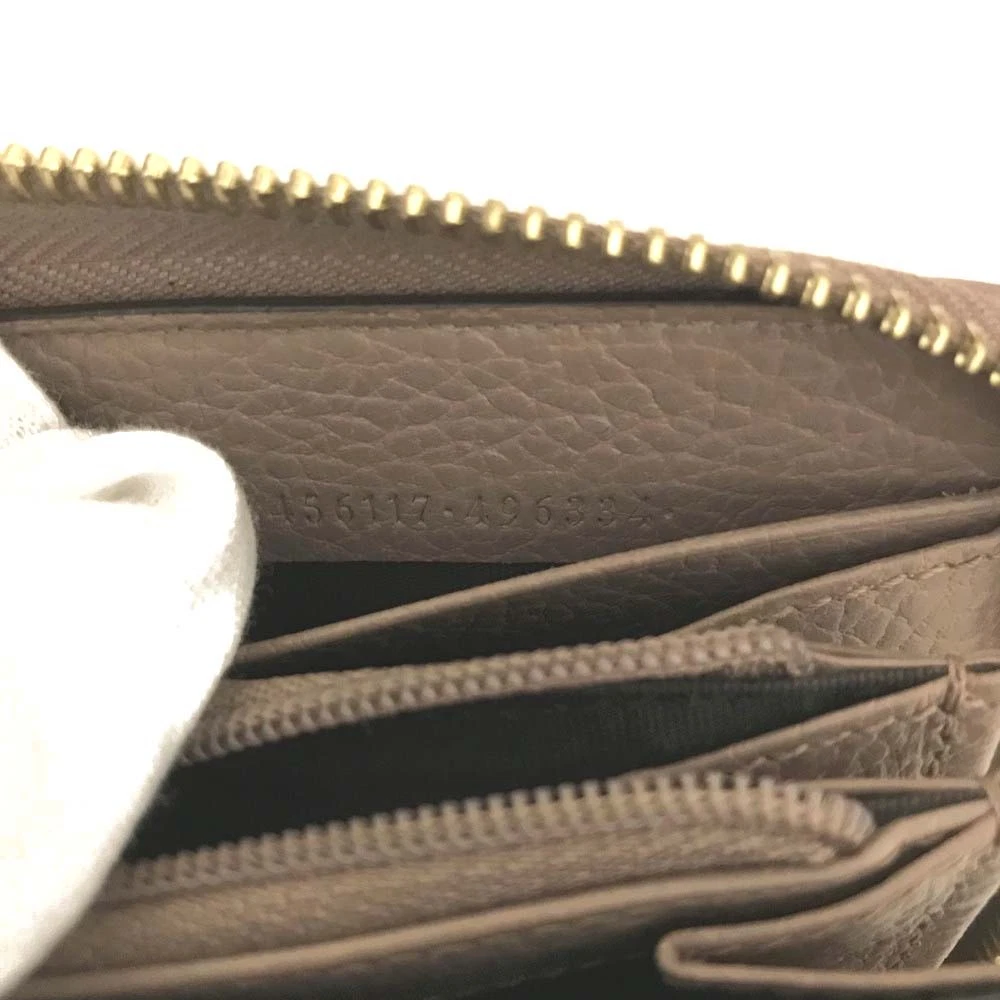 $830 Gucci Calfskin Matelasse GG Marmont Zip Around Wallet