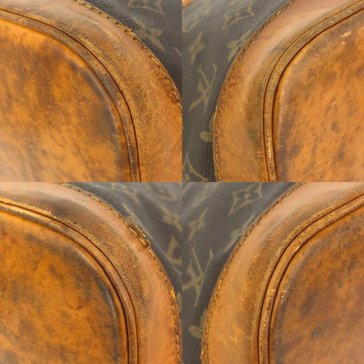 Louis Vuitton Monogram Alma Tote Hand Bag Purse Brown/6CH0850