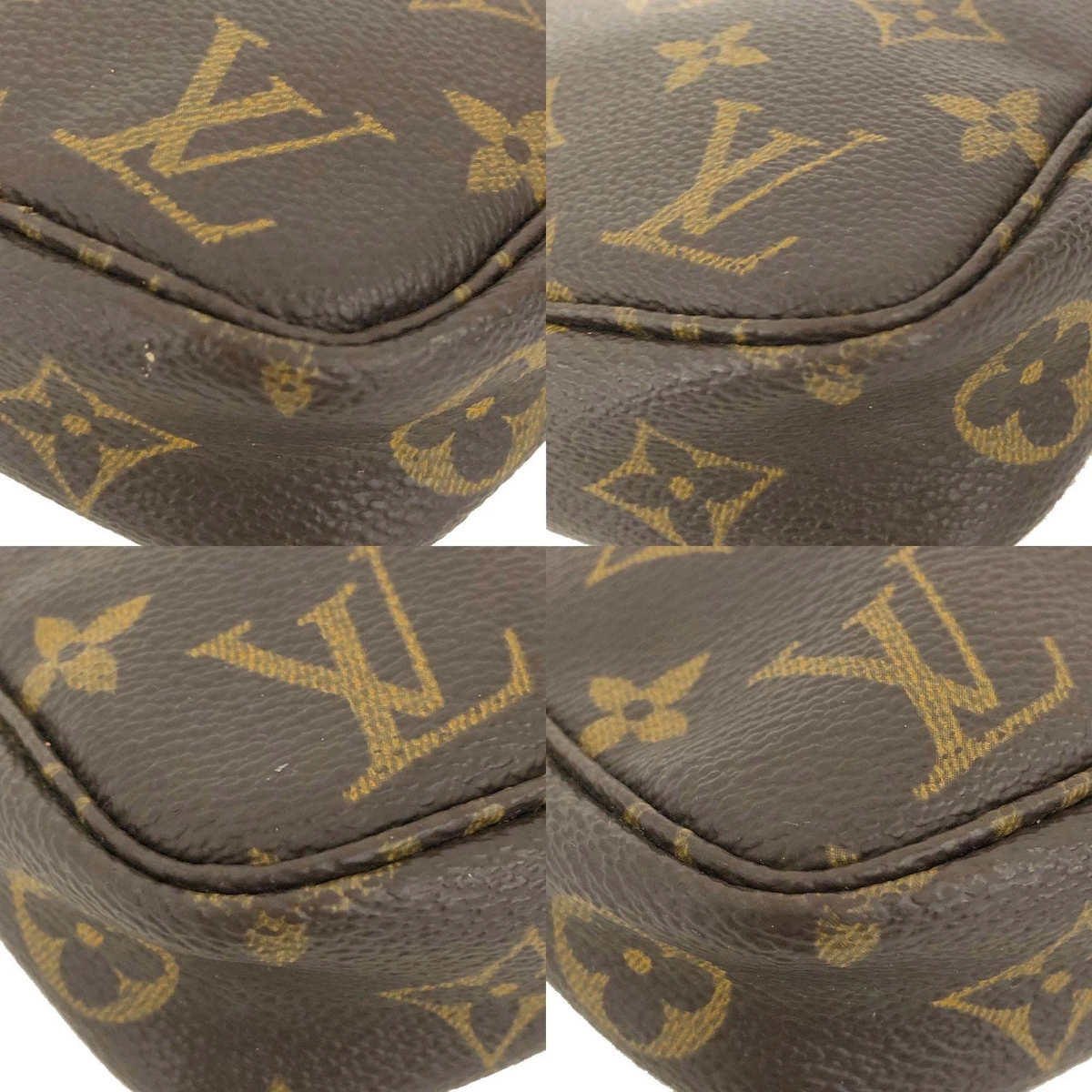 $1,290 2001 Louis Vuitton Monogram Pochette Accessories Pouch SL1001