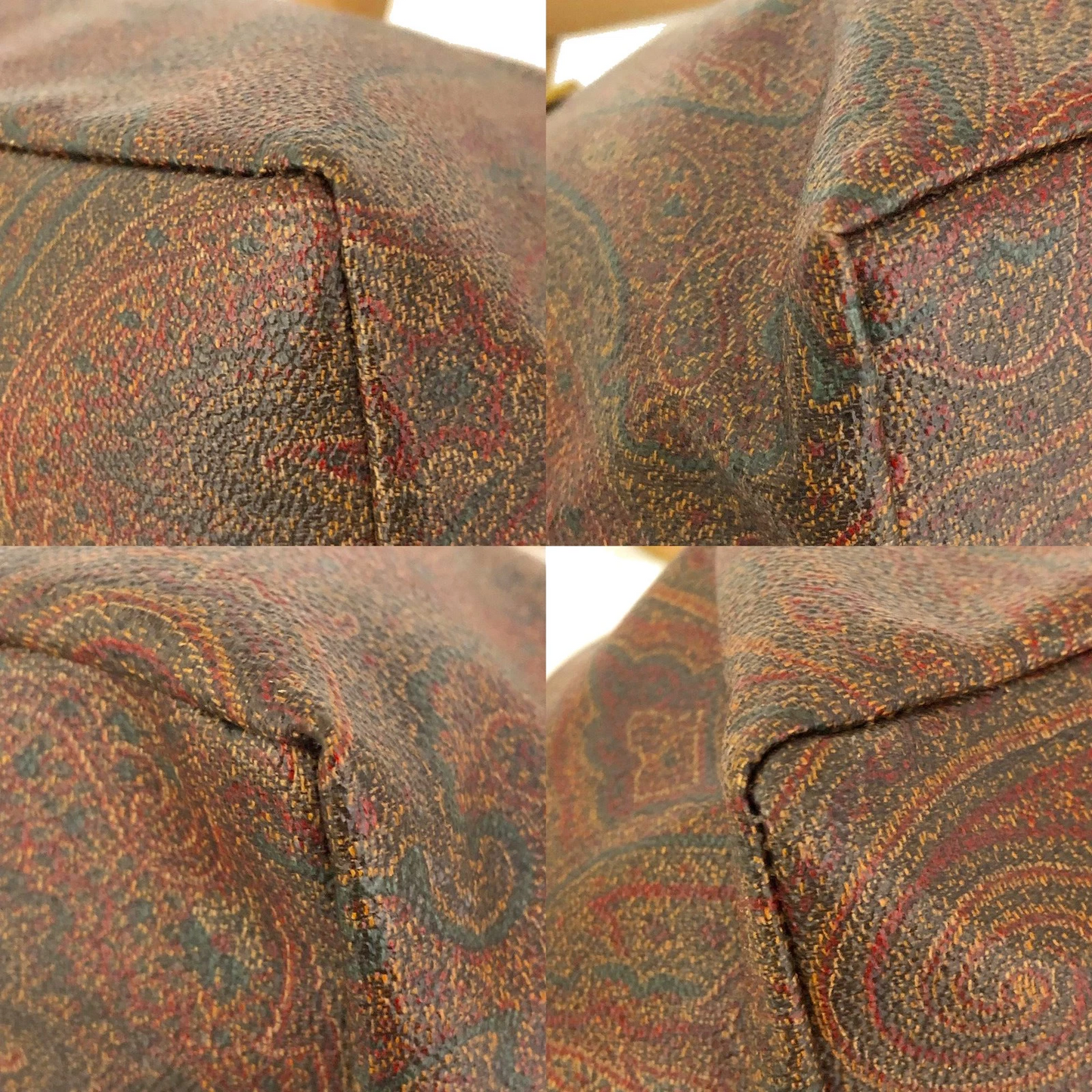ETRO Paisley PVC Leather Tote Hand Bag MultiColor/6CH0863