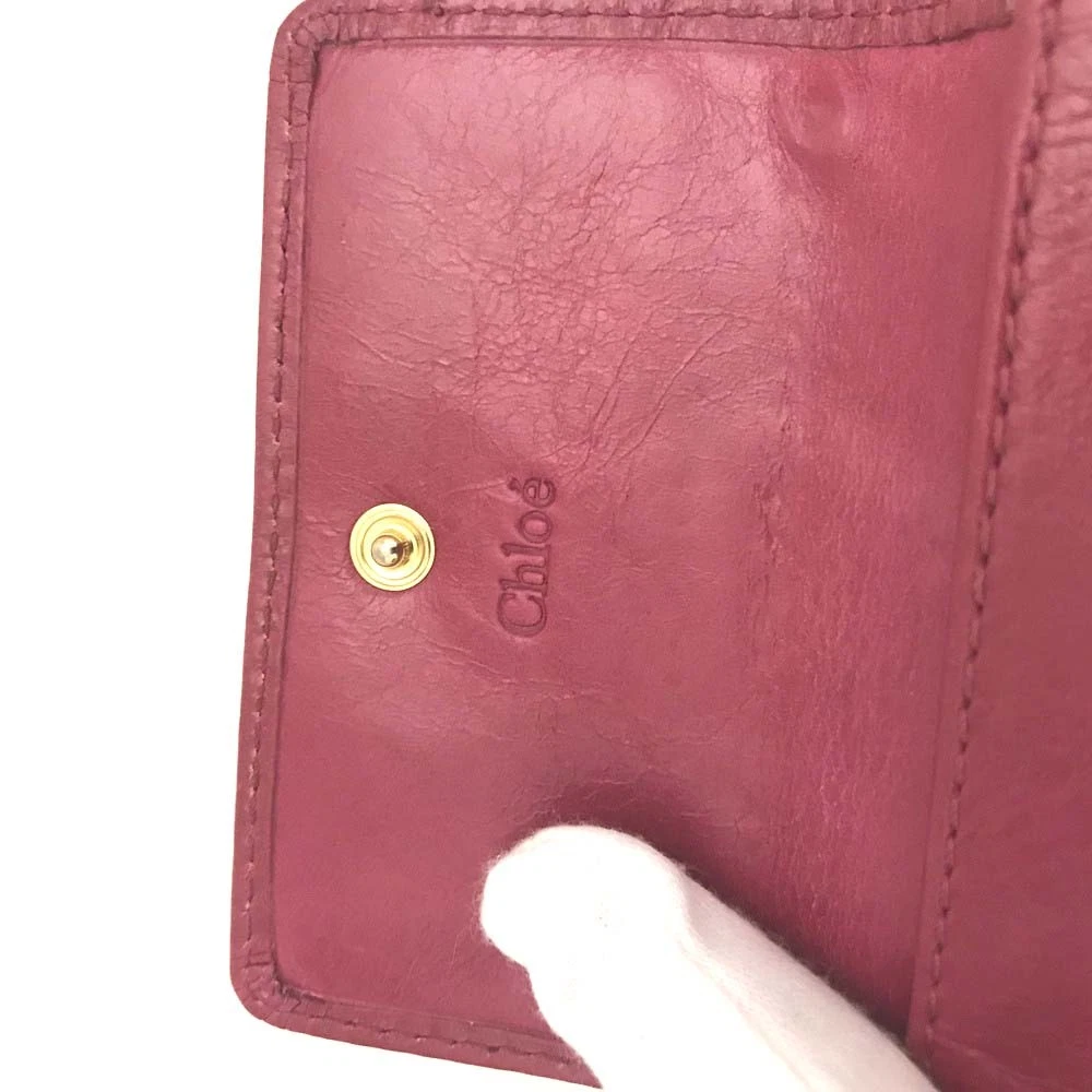 Chloe Bay Leather Card Case Pink
