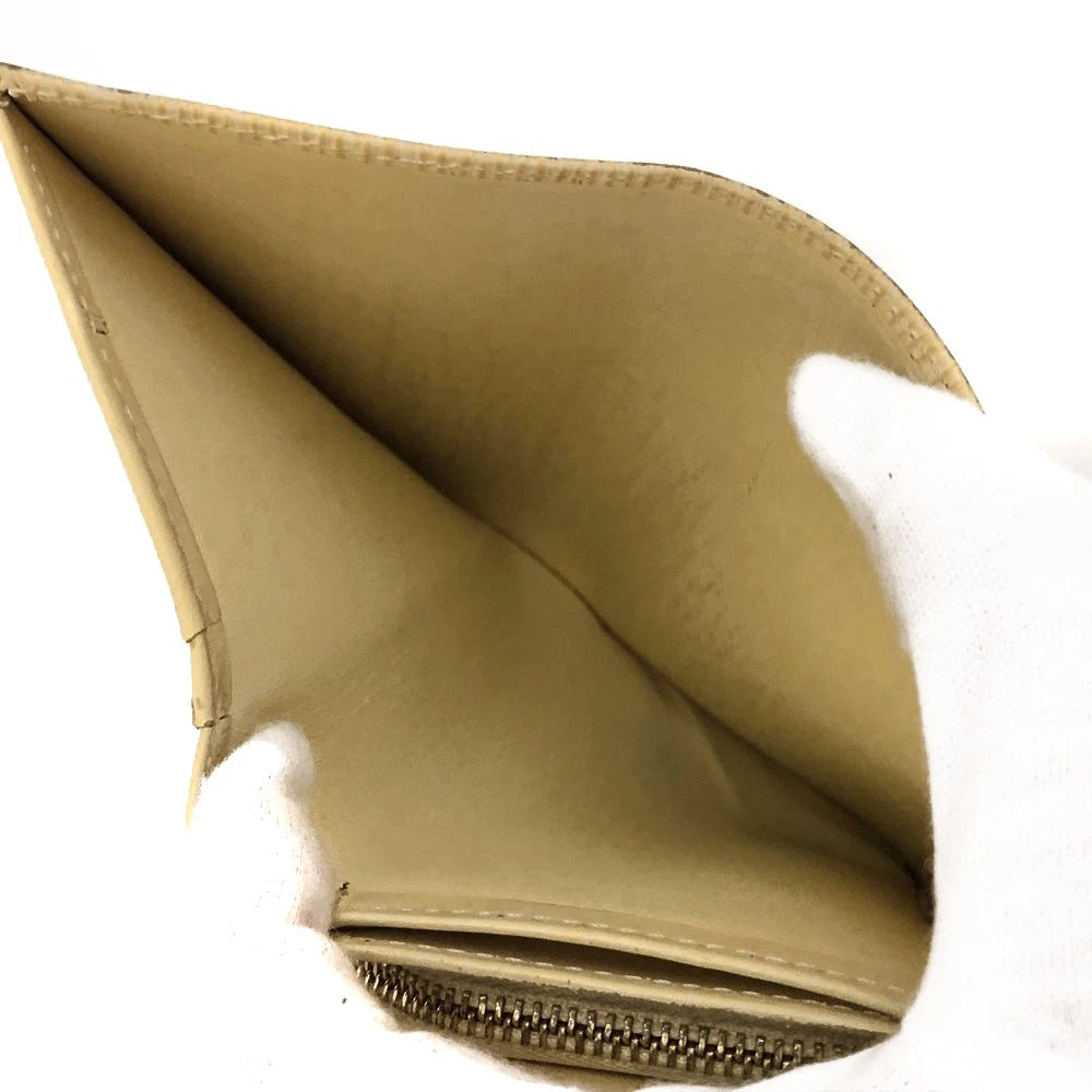 $605 2001 Louis Vuitton Epi Porte Monnaie Billets Tresor Leather Bifold Wallet SR0001
