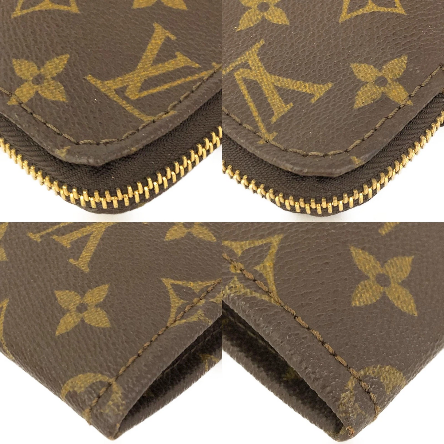 Louis Vuitton Monogram Poche Document Business Bag Brown