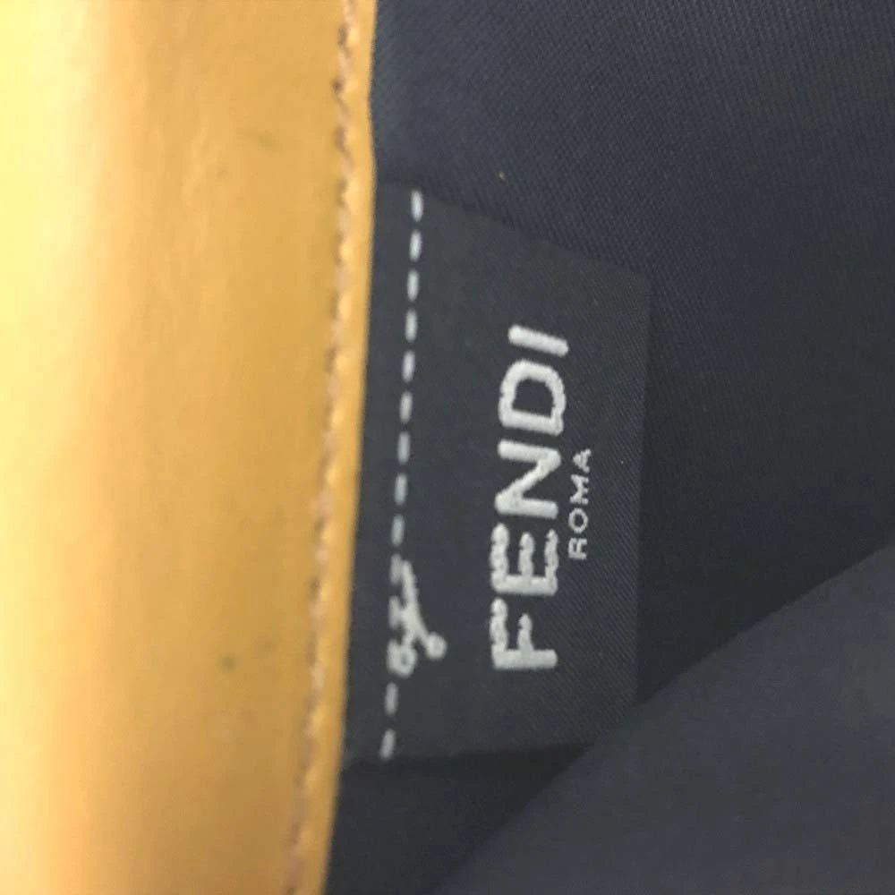 FENDI Zucca Leather Long Bifold Wallet Yellow/6CF1174