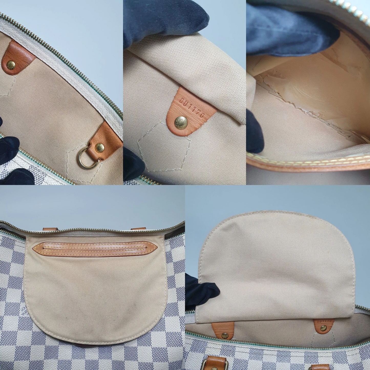 Louis Vuitton Speedy 30 Damier Azur DU1170