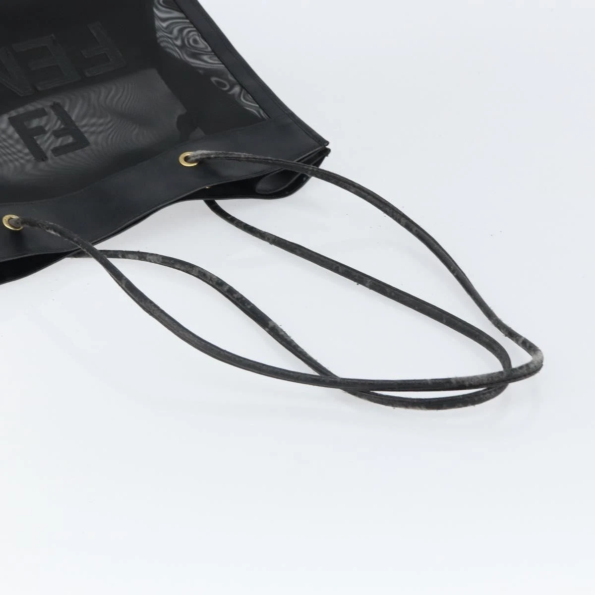 $1650 FENDI Zucca FF Tote Mesh Black Tote