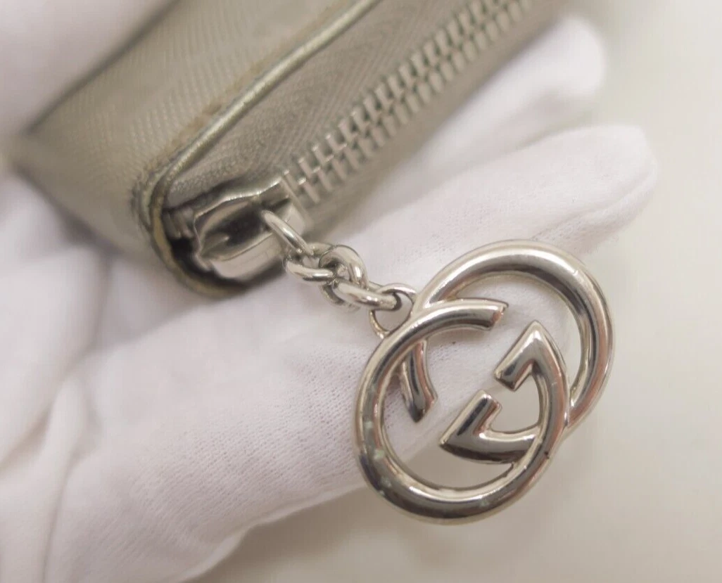 $660 Gucci GG Imprime Canvas Zip Around Wallet