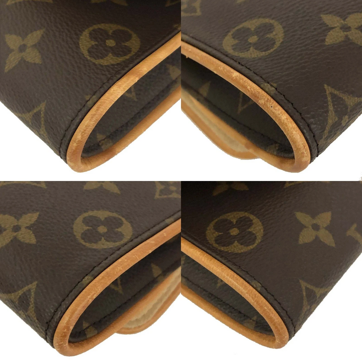 $630 1999 Louis Vuitton Monogram Pochette Twin PM Shoulder Bag Pouch (SD1909)
