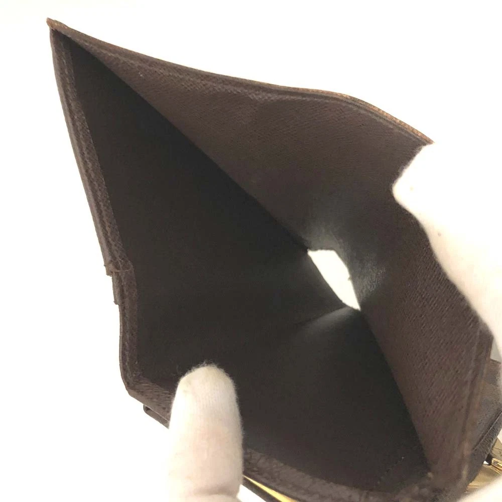 $750 2012 Louis Vuitton Damier Ebene French Kisslock Wallet MI0132