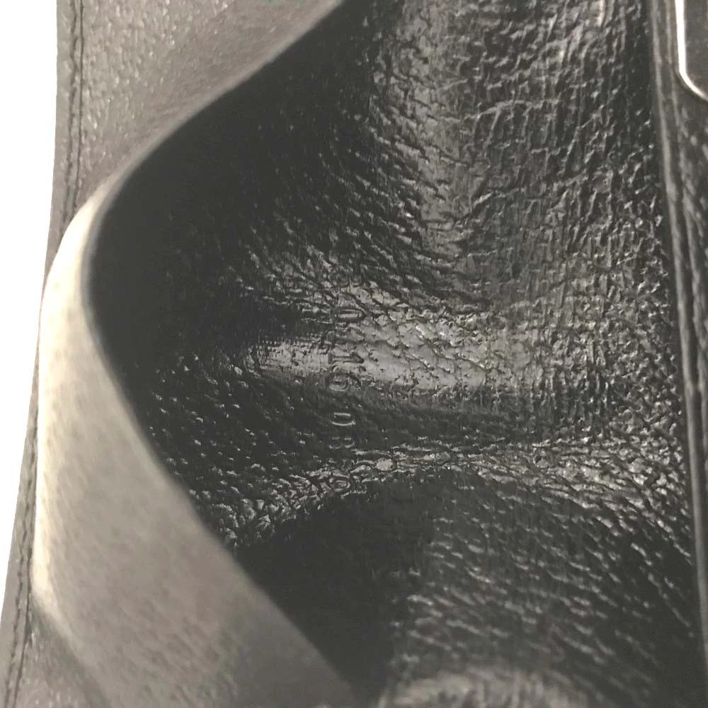 GUCCI G Logo Leather 6 Ring Key Case Black