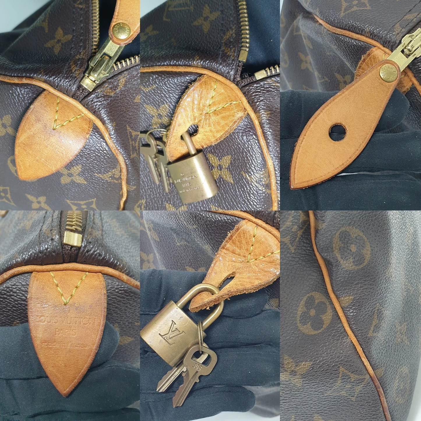 $1700 2005 Louis Vuitton Speedy 35 Monogram AA0065