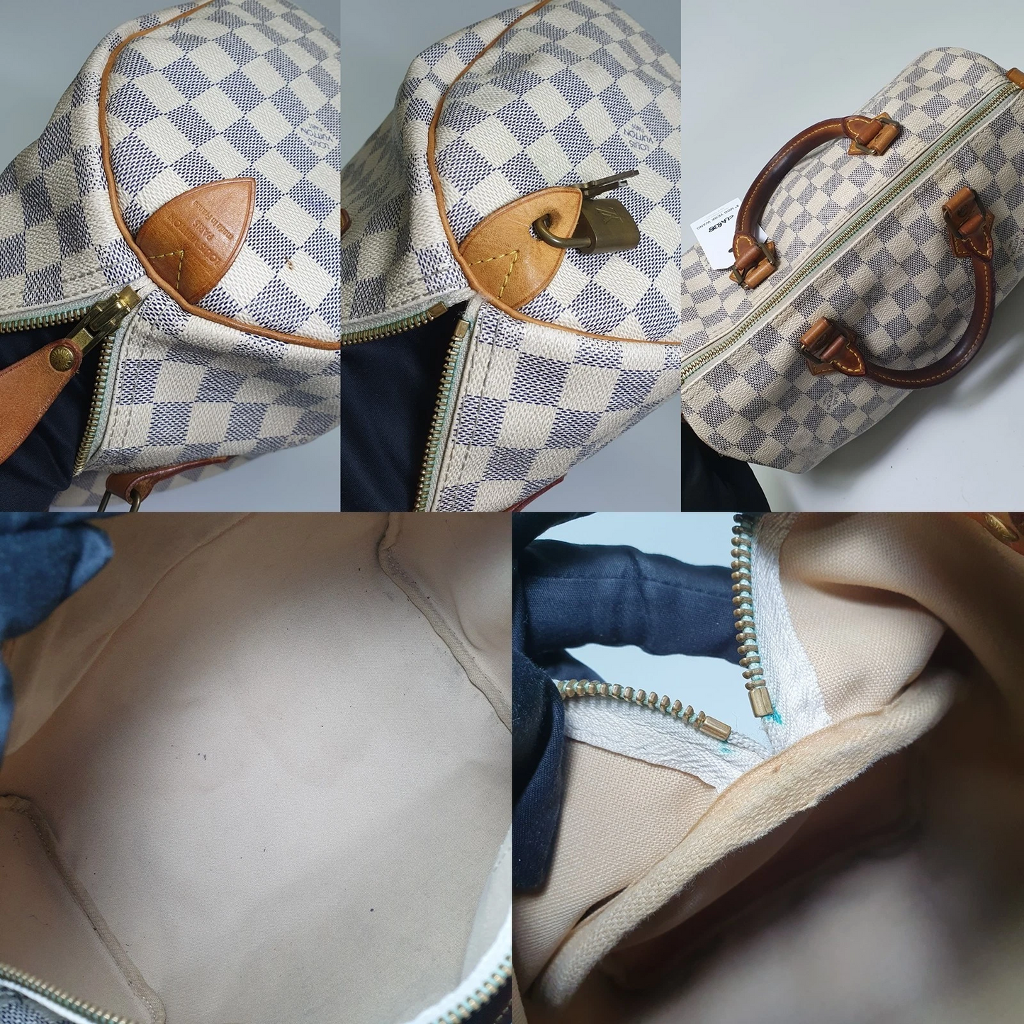 Louis Vuitton Speedy 30 Damier Azur DU1170