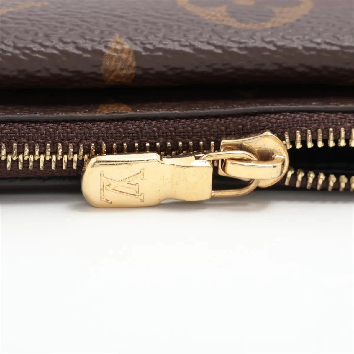 Louis Vuitton Monogram Porto Cartolecto Verso M69431 Black × Brown Coin Purse Th