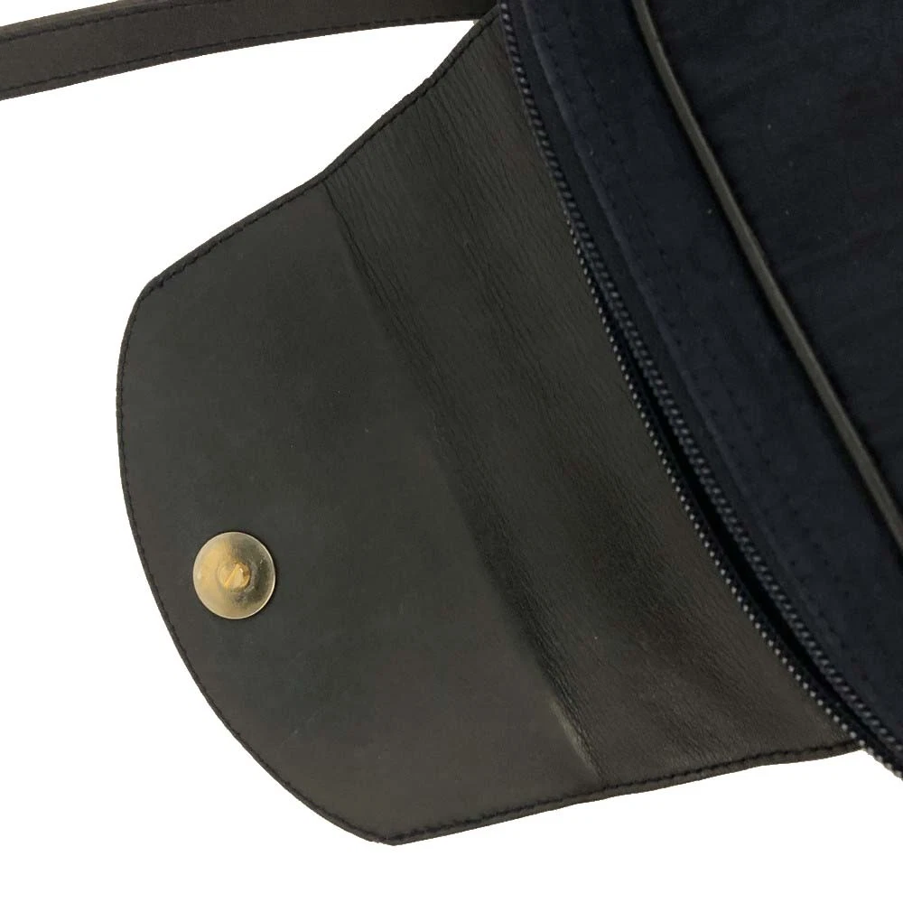 $1250 Christian Dior Oblique Trotter Canvas Leather Shoulder Bag