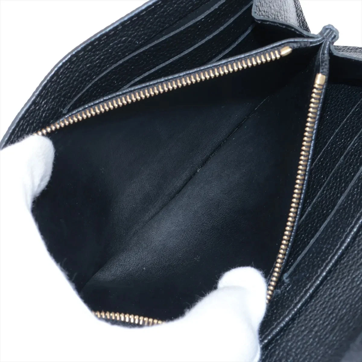Louis Vuitton Empreinte Portefeuille Sarah M61182 Noir Long Wallet